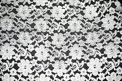 Raschel Lace Fabric by the Yard | Vintage Lace Fabric | Multiple colors | 60" | - Image 1 of 4