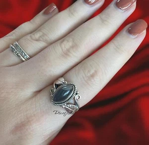 Blue Fire Labradorite Ring 925 Sterling Silver Woman Ring, Gemstone Jewellery - Picture 1 of 6