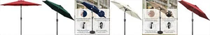 7.5FT Patio Umbrella Market Table Umbrella with 6 Sturdy Ribs, Push Button Tilt - Picture 1 of 58