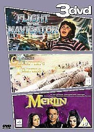 Flight of The Navigator / Gulliver's Travels / Merlin (Box Set) (DVD, 2003)