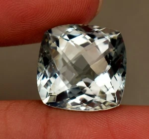 Piedra preciosa facetada superior de piedra preciosa aguamarina corte 13,05 quilates piedra preciosa suelta - Imagen 1 de 5