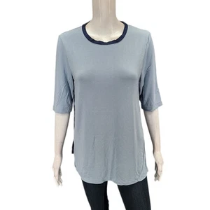 Cuddl Duds Womens Everyday Softwear Top Medium Size Blue Casual Essentials Shirt - Picture 1 of 11