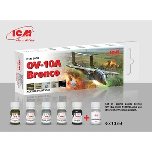 ICM 3008 Acrylic paint set for OV-10A Bronco - Picture 1 of 7