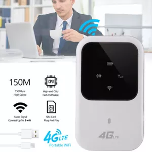 Mobiler WLAN-Router,4G WLAN-Hotspot Drahtloser 4G LTE WiFi Router für Camping - Bild 1 von 12