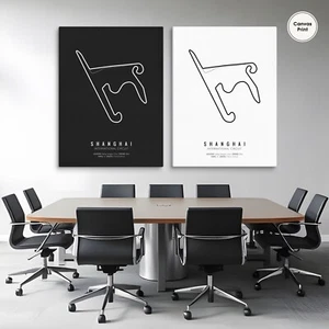 Shanghai Circuit, F1 Circuit, F1 Circuit Wall Art, F1 Race Track, F1 Circuit Map - Picture 1 of 10