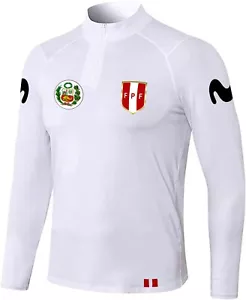 JERSEY PERUANO CUARTO CREMALLERA ENTRENAMIENTO PISTA FEDERACIÓN DE FÚTBOL HINCHA PERUANO - Imagen 1 de 7