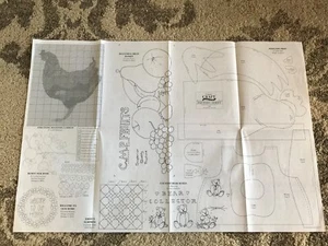 rooster cross stitch pattern cecile whatman sampler embroidery templates floral - Picture 1 of 6