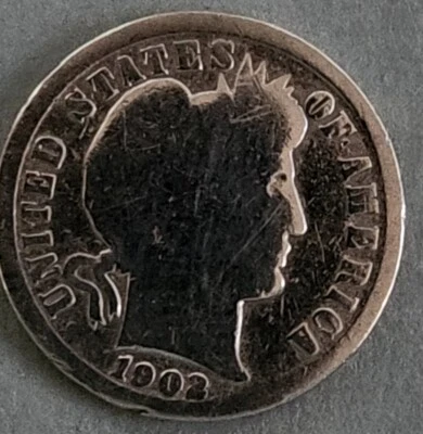 USA - 10 Cents - 1902 - Barber Dime - Silver 0.9 - 10C - Image 1 of 4