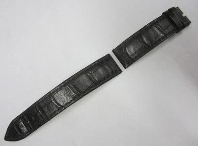 正品宝玑爬行动物皮革 17 毫米 x 16 毫米黑色表带 104+64 毫米 — 第 1/4 张图片