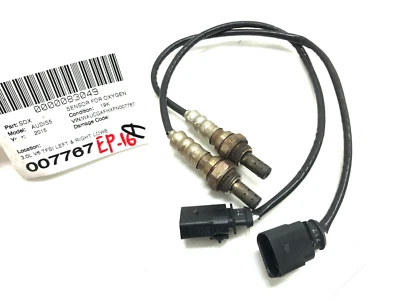 AUDI S5 S4 Q5 SQ5 2014-2016 IZQUIERDA DERECHA INFERIOR LAMBDA O2 SENSOR DE OXÍGENO CONJUNTO X2 OEM Foto 1 de 4