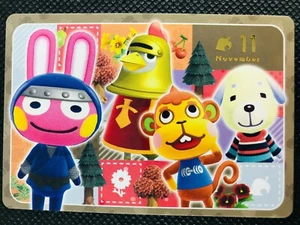 Tarjeta de calendario de cumpleaños gomoso de noviembre de Animal Crossing 2022 japonesa NNINTENDO F/S - Imagen 1 de 12