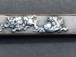 Japanese Antique Vintage Bronze/Silver Samurai "Kozuka", Katana, Tanto, Wakizash - Picture 1 of 6