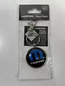 New Unused MOPAR Dodge Chrysler Plymouth Blue Keychain - Foto 1 di 2