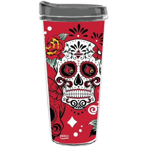 Louisville Cardinals 22oz. D-a de los Muertos Tumbler Cover