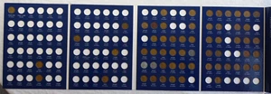 Lincoln Wheat Pennies Starter Set 1909-1958 61 Circulated Coins in Folder - Picture 1 of 10