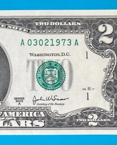 March 2, 1973 / 3 February 1973 : A 03021973 A BIRTHDAY NOTE $2 Two Dollar Bill - Picture 1 of 3