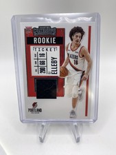 2020-21 Panini Contenders CJ Elleby Rookie Ticket Patch RC #RS-CJE Trail Blazers