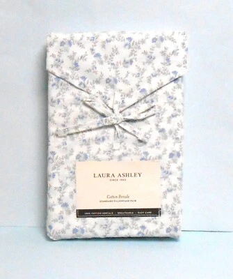 Laura Ashley Par Estándar (2) Fundas de Almohada Algodón Percal DULCE ÉXITO Foto 1 de 3