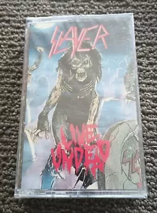 SLAYER "LIVE UNDEAD" 1983 CASSETTE/DIGITALLY REMASTERED/RARE/FACTORY SEALED - Picture 1 of 3