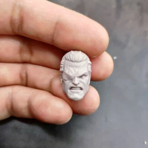 Blank 1/10 Scale Arrow Anger Villain Head Sculpt Unpainted Fit 7" Neca Figure - Picture 1 of 3