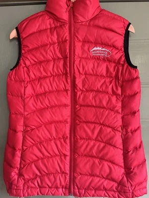 Montana Mountaineering Puffer Chaleco Rojo Hinchado Invierno Talla Pequeña Chaqueta Foto 1 de 4
