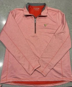 Jim Nantz Vineyard Vines Salmon 1/4 Zip Pullover Long Sleeve Men’s L Flag Logo - Picture 1 of 3