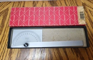 Vintage L. S. Starrett C183 Protractor Machinist Tool USA - Picture 1 of 5