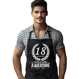 18th Birthday Gift Apron Born in 2007 Cooking Apron BBQ Apron Kitchen Accessory - Picture 1 of 6