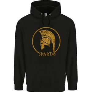Gold Sparta Helm Fitnessstudio Bodybuilding Training Kinder Kapuzenpulli - Bild 1 von 3