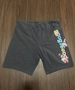 Nickelodeon Spongebob Squarepants Biker Shorts Gray Size XL (15-17) - Picture 1 of 8