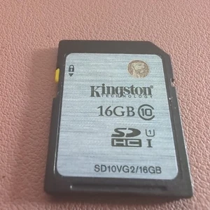 Kingston Technology 16GB SDHC I Class 10 SD10VG2/16GB Flash Memory Card - Tested - Picture 1 of 8