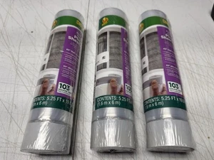 Lot of 3 Duck Brand Pre-Taped Top Edge Plastic Sheeting 19.6' x 5.25' 103 sq ft - Picture 1 of 1