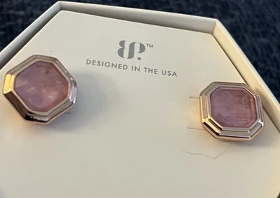 Серьги для вечеринок с бомбами созданные в лаборатории фиолетовый кунцит предохранитель с подлинным кварцем - Изображение 1 из 2