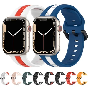 44/41/45/49mm Strap Band Silicone For Apple Watch Ultra 2 Series 9 8 7 SE 6 5 - Picture 1 of 52