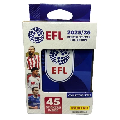 Pegatinas Panini EFL 2025/26 - Lata para coleccionistas Foto 1 de 4