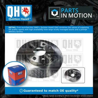 2x Brake Discs Pair Solid fits OPEL KADETT D, E Front 79 to 94 236mm Set QH New - Image 1 of 4