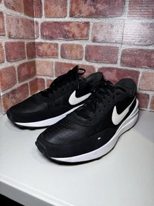 Nike Waffle One Black Running Shoes Sneakers Men’s Size 12 DX9428-001 - Picture 1 of 9
