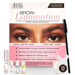 Ardell Complete Eyebrow Lamination Kit Waterproof Brown Defines Fuller Brows - Picture 1 of 8