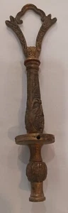 Vintage Large Heavy Brass Tone Finial Topper Victorian - Picture 1 of 7