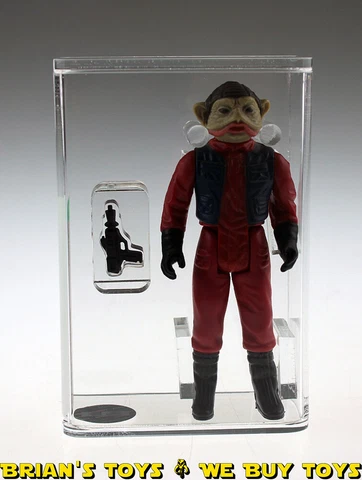 Vintage Kenner Star Wars Loose Action Figure ROTJ Nien Nunb AFA 75 EX+/NM #11 Cover