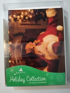 Avanti Labrador Retriever Puppy With Santa Christmas Cards Box Of 10 - Picture 1 of 2