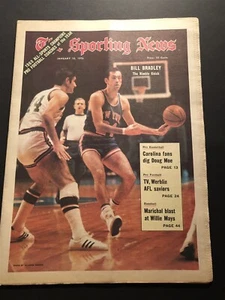 1970 Sporting News NEW YORK Knicks BRADLEY No Label SENATOR Princeton President? - Picture 1 of 1