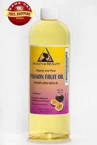 PASSION FRUIT / MARACUJA OIL REFINED ORGANIC COLD PRESSED 100% PURE FRESH 16 OZ - Picture 1 of 12