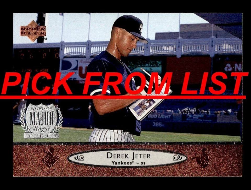 1996 - 2014 DEREK JETER Topps Fleer Donruss Upper Deck  * PICK FROM LIST * - Image 1 of 1