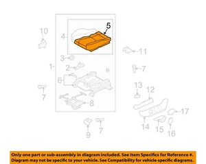 MAZDA OEM 11-13 6 Seats Tracks Driver Seat Components-Cushion Cover GEG18816130 - Bild 1 von 2