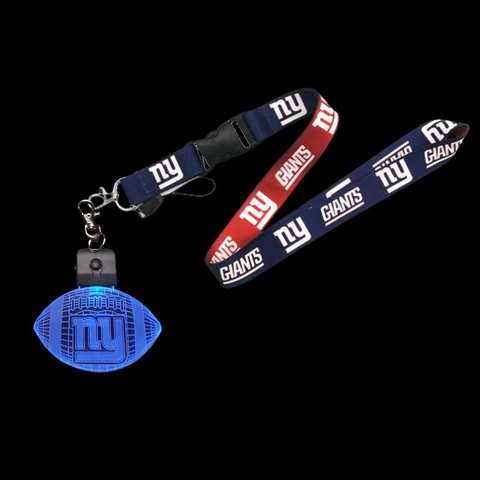 NFL New York Giants  Football  3D Light Keychain and Lanyard Strap Cover