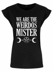 We Are the Weirdos Mister, Ladies Black T-Shirt, Dark Humour, Witchcraft, Rebel - Picture 1 of 3