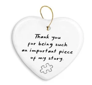 Christmas Tree Ornaments Keepsake Sign,White Christmas Sign Thank You Gifts 1 - Picture 1 of 7