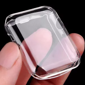 For Apple Watch Series 2/3/4/5/6/7/SE/8/9 Case TPU Screen Protector iWatch Cover - Picture 1 of 13