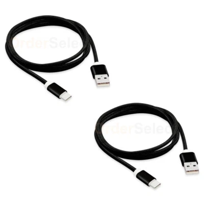 2X USB Type C Braided Charger Data Cable Cord for Phone Google Pixel 1/2/XL/2 XL - Image 1 of 4